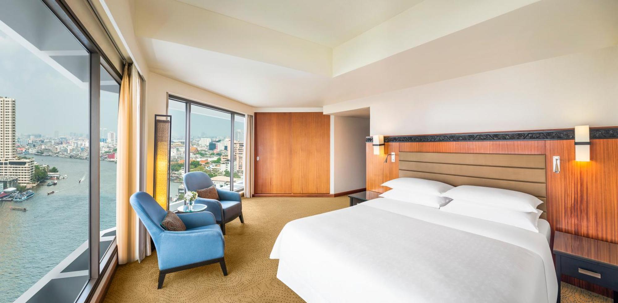 Executive Suite mit 1 Schlafzimmer mit Kingsize-Bett, Flussblick und Zugang zur Clublounge