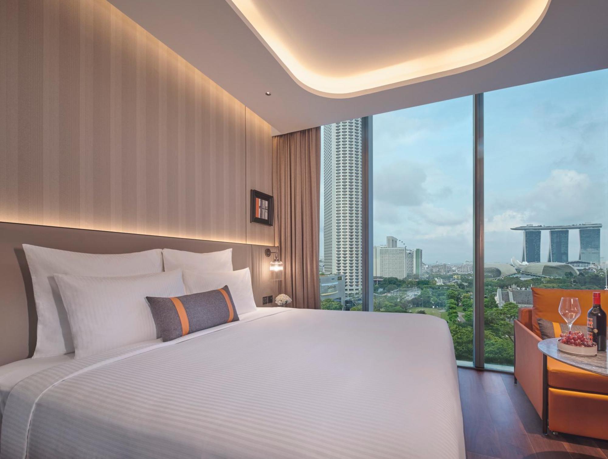 Deluxe Executive Zimmer mit Kingsize-Bett und Zugang zur Lounge – obere Etage, Blick auf die Bucht