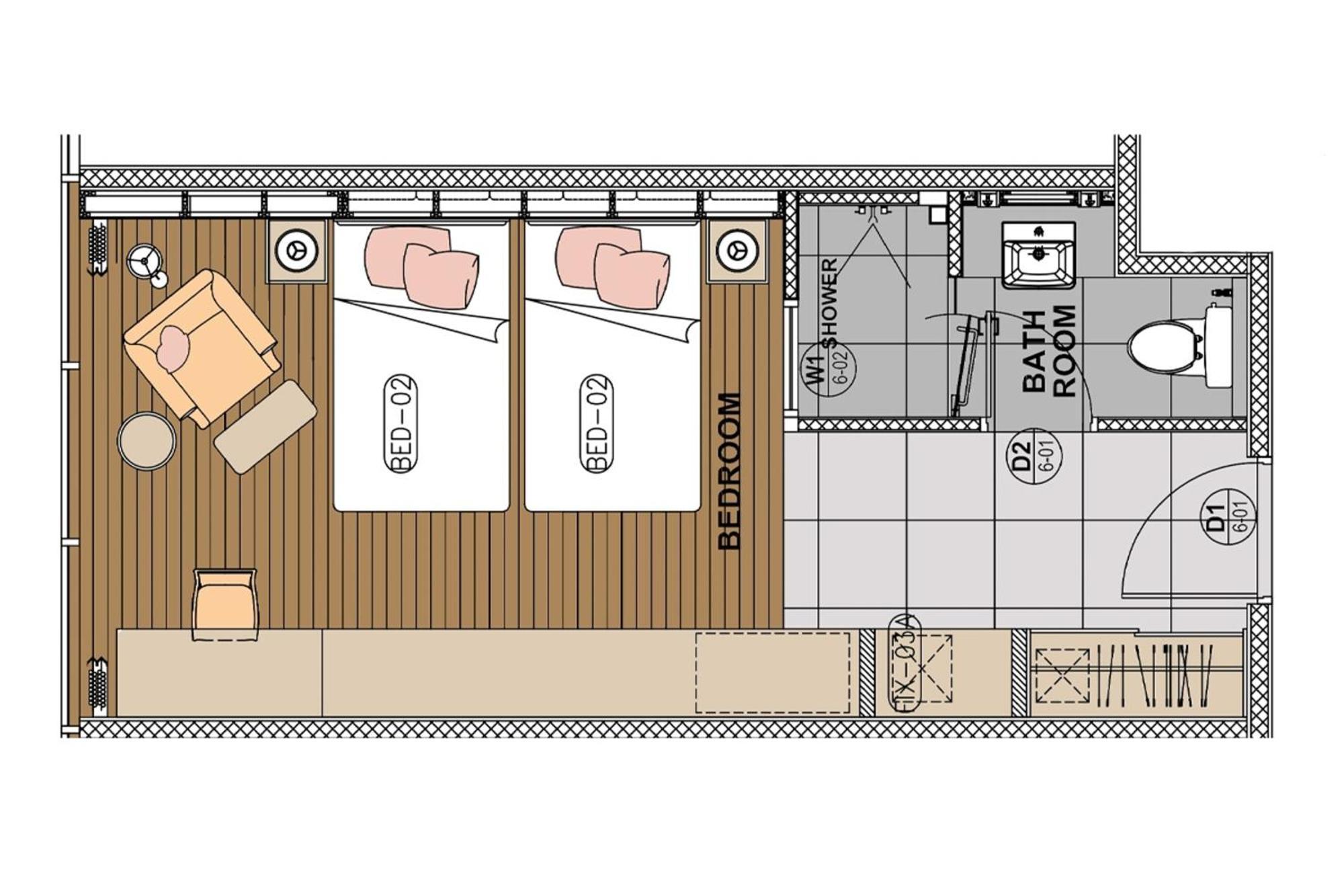 Deluxe Zweibettzimmer