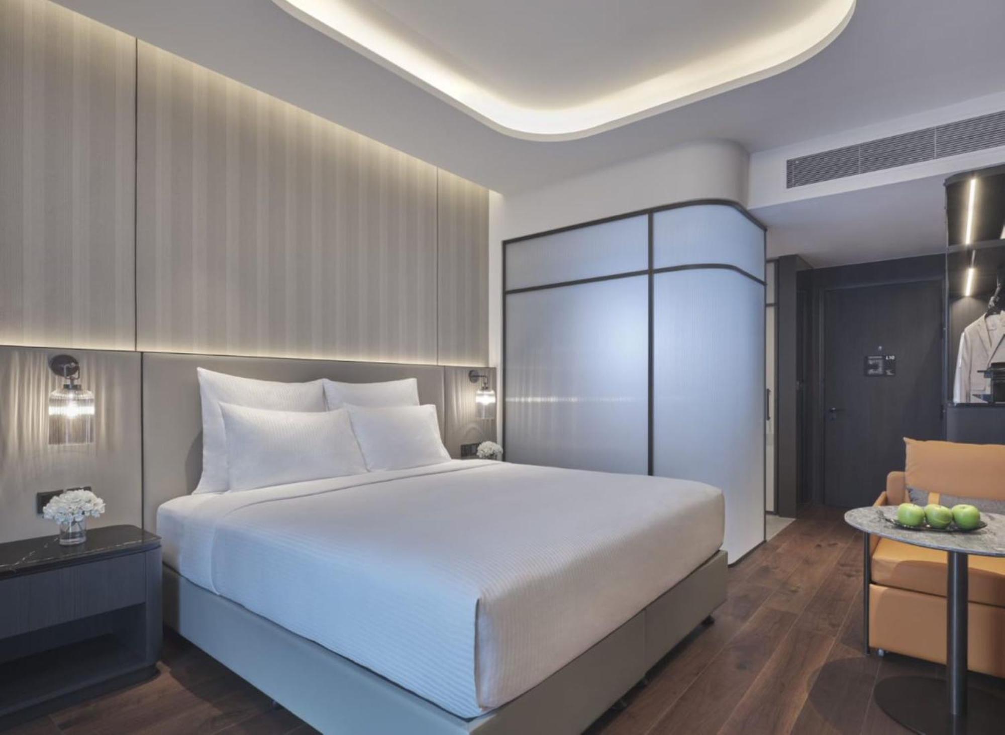 Executive Zimmer mit Kingsize-Bett und Zugang zur Lounge – obere Etage
