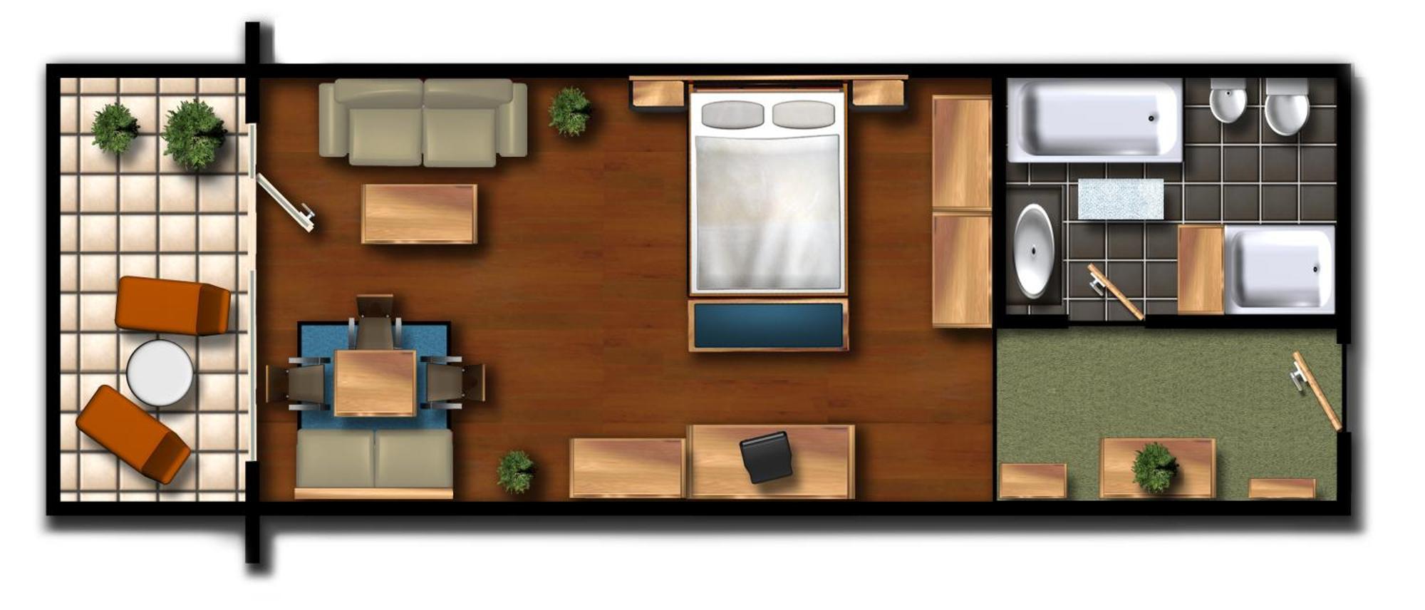 Großes Doppelzimmer
