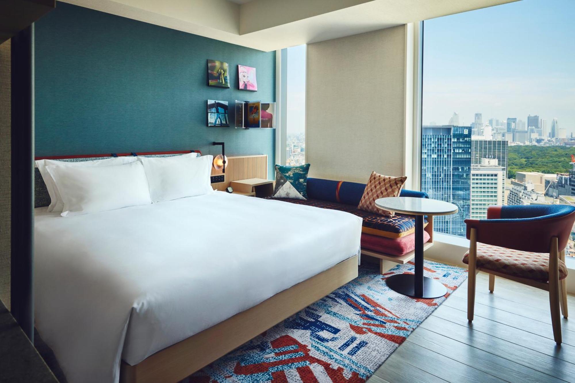 Premium Zimmer mit Kingsize-Bett und separatem Bad