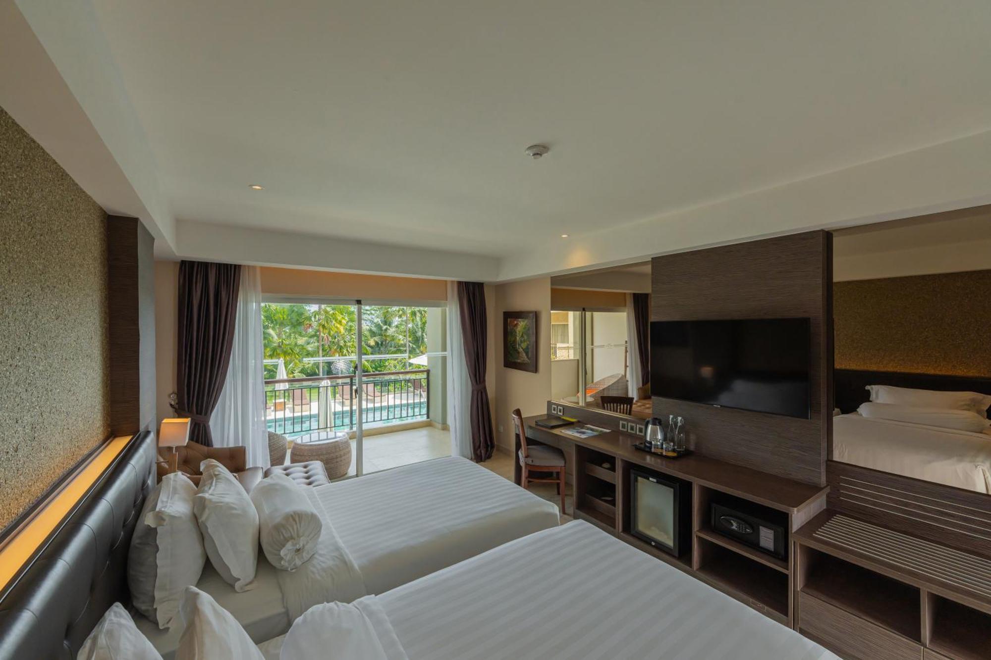 Deluxe Twin Balcony Room with Pool View, with FREE daily shuttle to Ubud City, FREE Photo Session, FREE Art Gallery Visit, 24-hour access to Fitness Center, FREE Welcome Drink, and FREE Kids Activities.,1669862624:JPEG