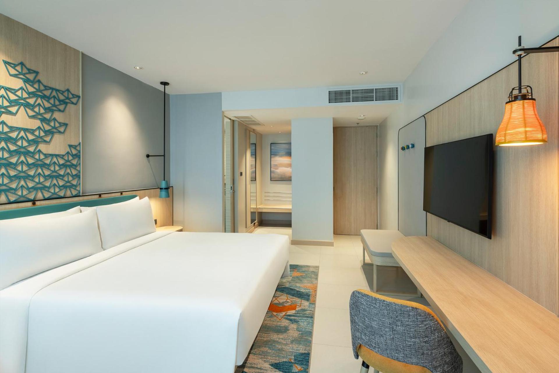 Suite mit 1 Schlafzimmer mit Kingsize-Bett und Meerblick – Bay Tower