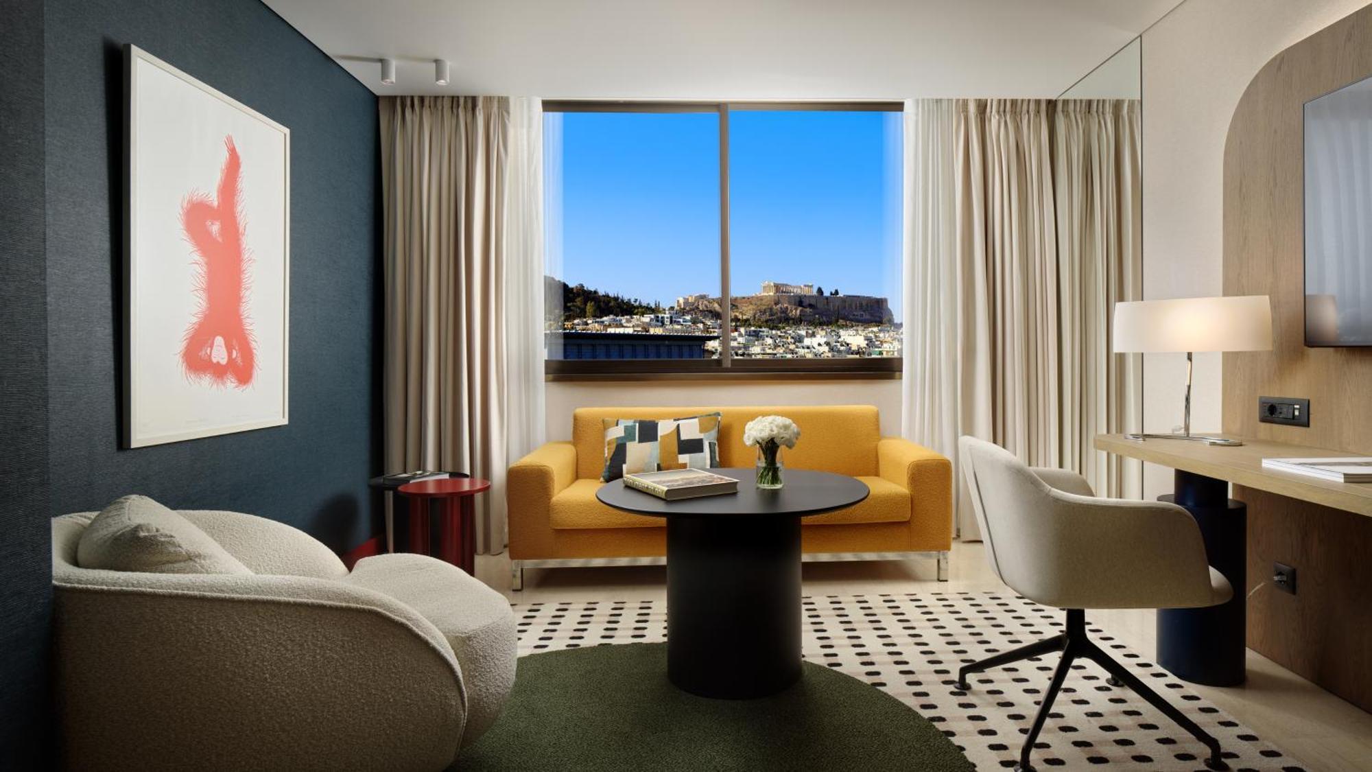 One Bedroom King Suite Club Access Acropolis View with Balcony