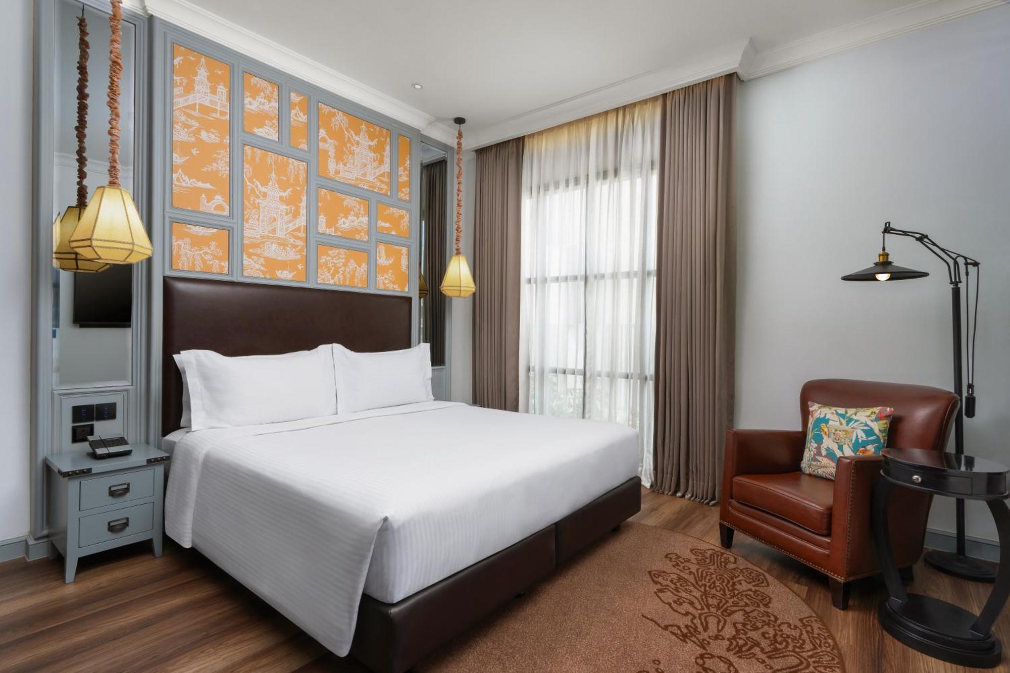 Executive Studio mit Kingsize-Bett und Stadtblick