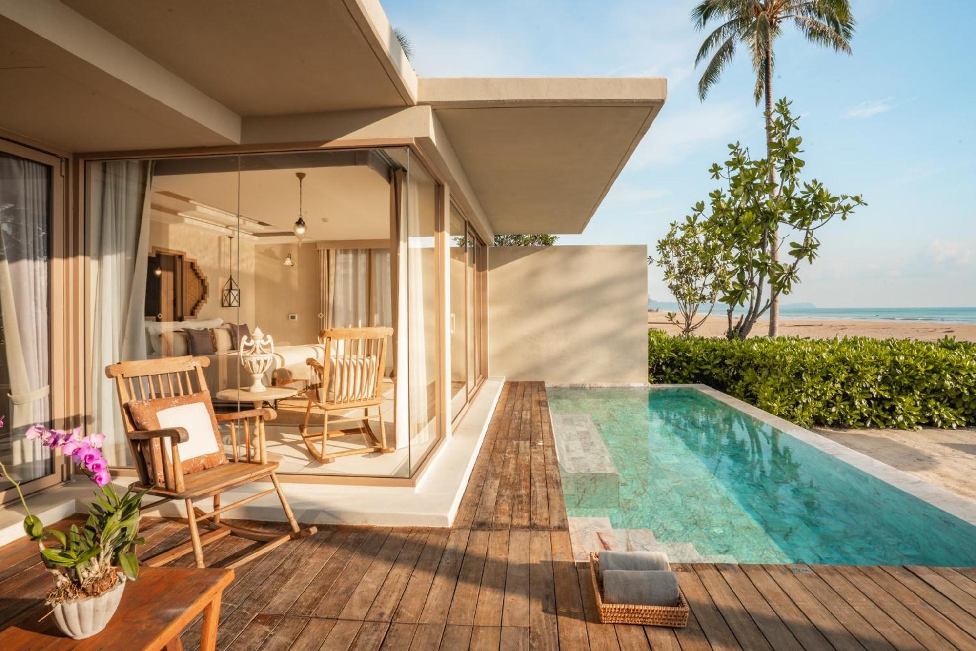 Poolvilla am Strand