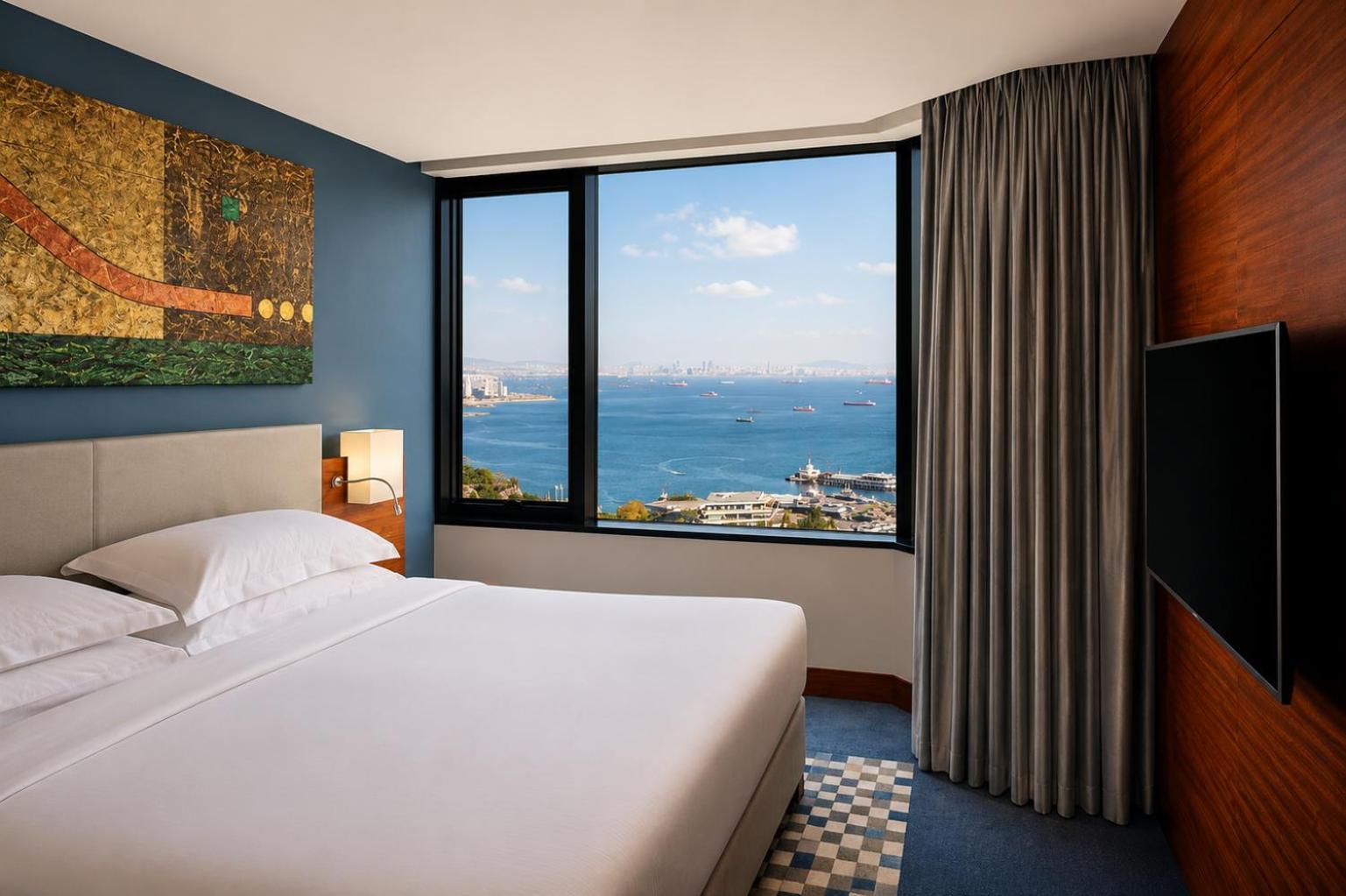 Superior Zimmer mit Kingsize-Bett und Meerblick