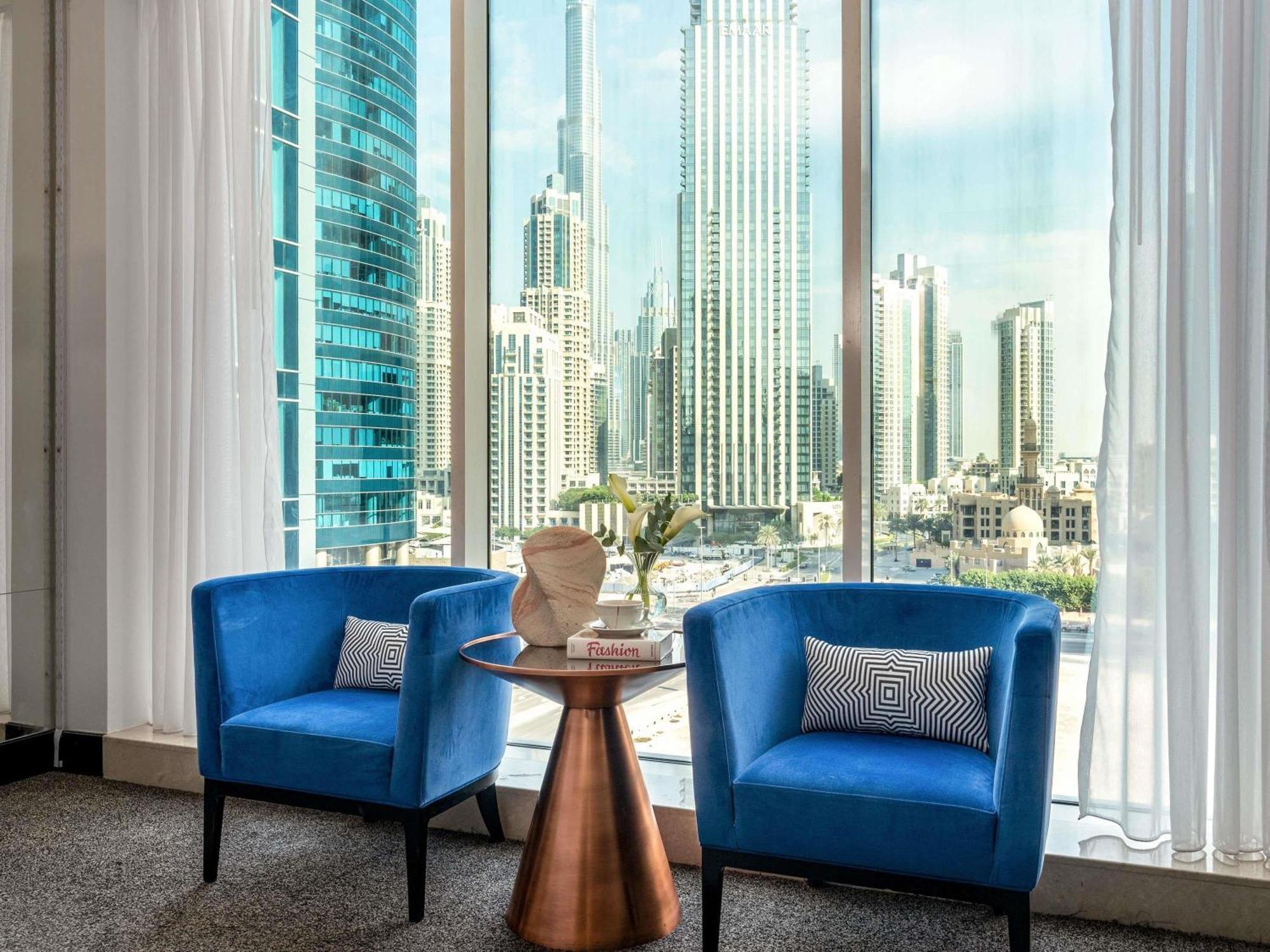 Executive Zweibettzimmer - Aussicht auf Burj Khalifa